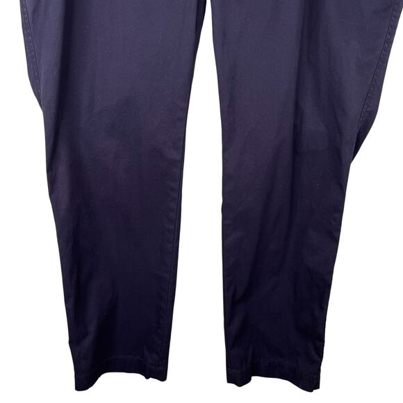 Talbots The Perfect Chino Pants 16W Navy Straight Leg - Picture 3 of 13